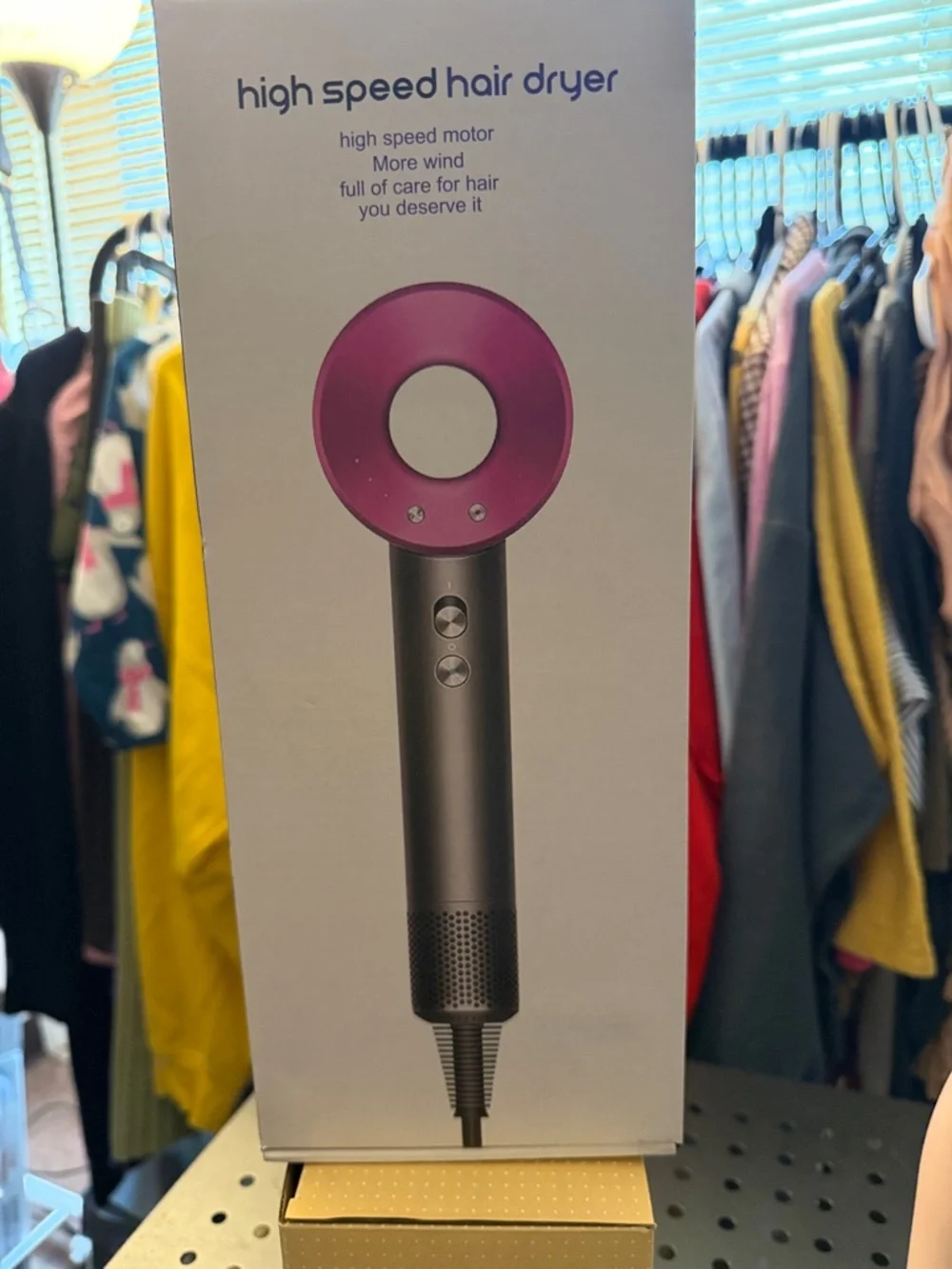 High Speed Hair Dryer - Fuchsia Accent